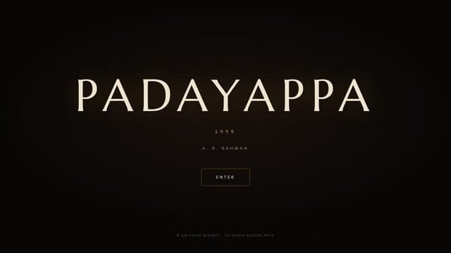 Padayappa website screenshot